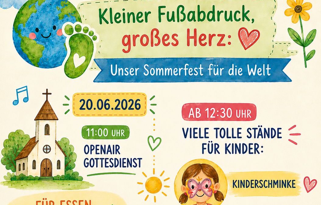 Einladung zum Sommerfest am 20.06.2026