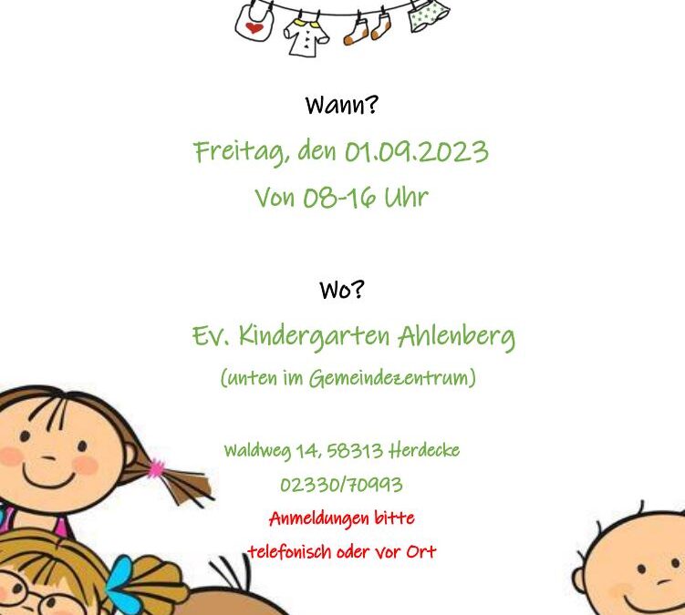 1. Kindergarten Trödelmarkt / 01.09.2023