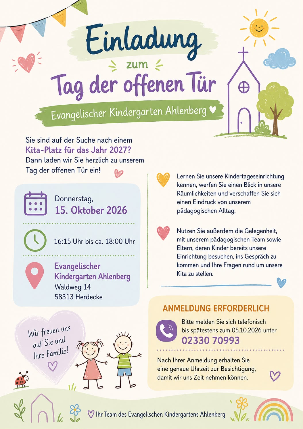 Einladung zum Tag der offenen Tür 2026